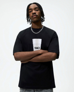 SWD Styrofoam cup Tshirt - Black 1